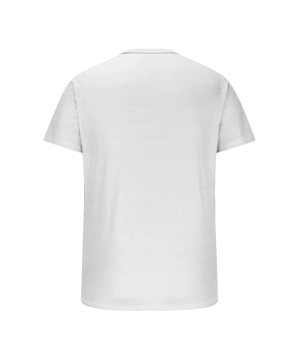 Men's Plus Size Daily Casual Abstract Feather Print Henry Collar Button Short Sleeve T-Shirt sold by Biggmans product image thumbnail 5