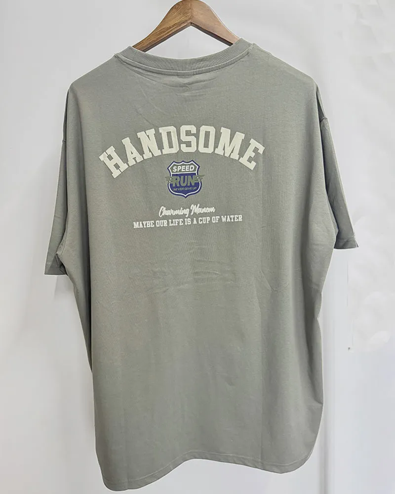4XL-8XL Big & Tall Men's Daily Casual Letter Cartoon Embroidered Cotton Round Neck Short Sleeve T-Shirt 4XL-8XL sold by Biggmans product image thumbnail 3
