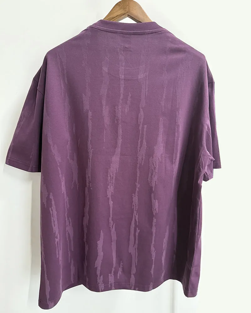 4XL-8XL Big & Tall Men's Daily Leisure Vertical Respect Letter Cotton Crewneck Short-sleeved T-shirt sold by Biggmans product image thumbnail 5