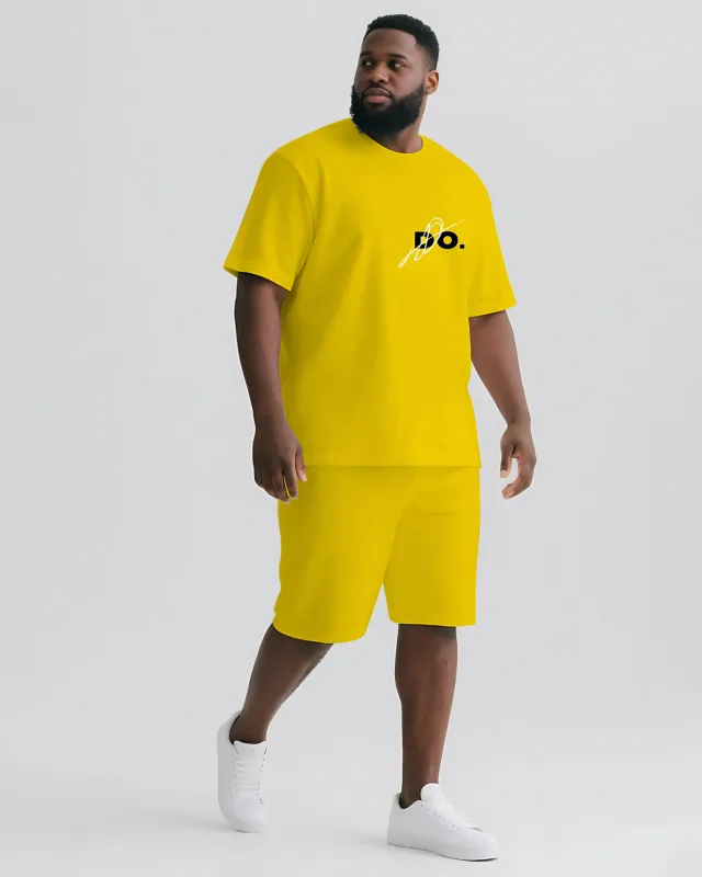 Do Like You Already Won Men's Big & Tall Casual Lettering T-shirt 2-Piece Set sold by Biggmans