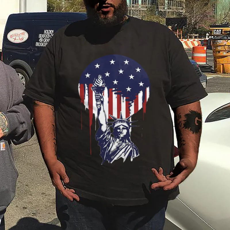 Plus Size Men's Statue Of Liberty T-Shirt sold by Biggmans