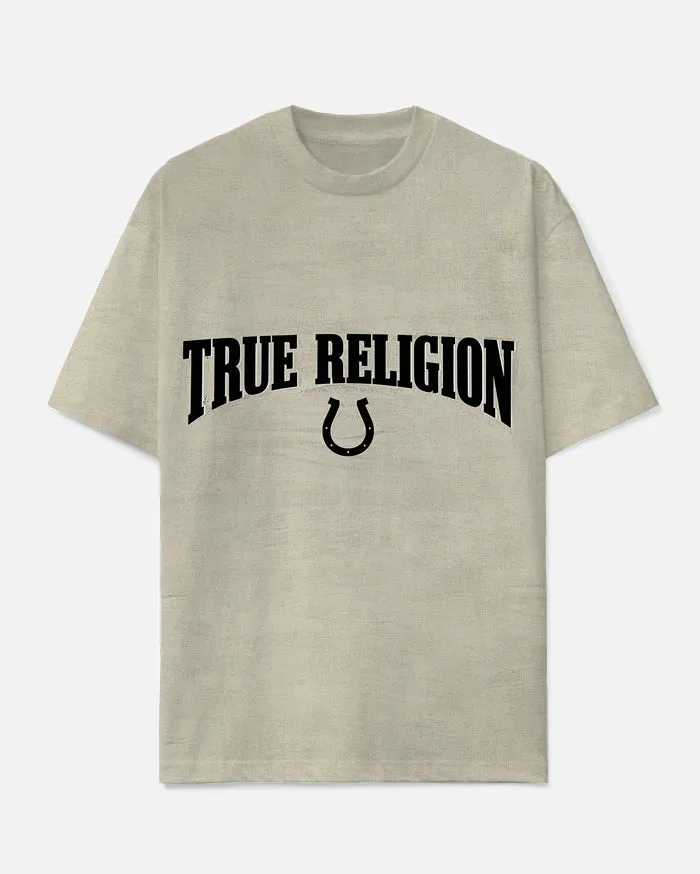 Big Men's Simple TURE RELLIGION ℧ Fashion Letter Printed Casual Short Sleeve T-shirt sold by Biggmans