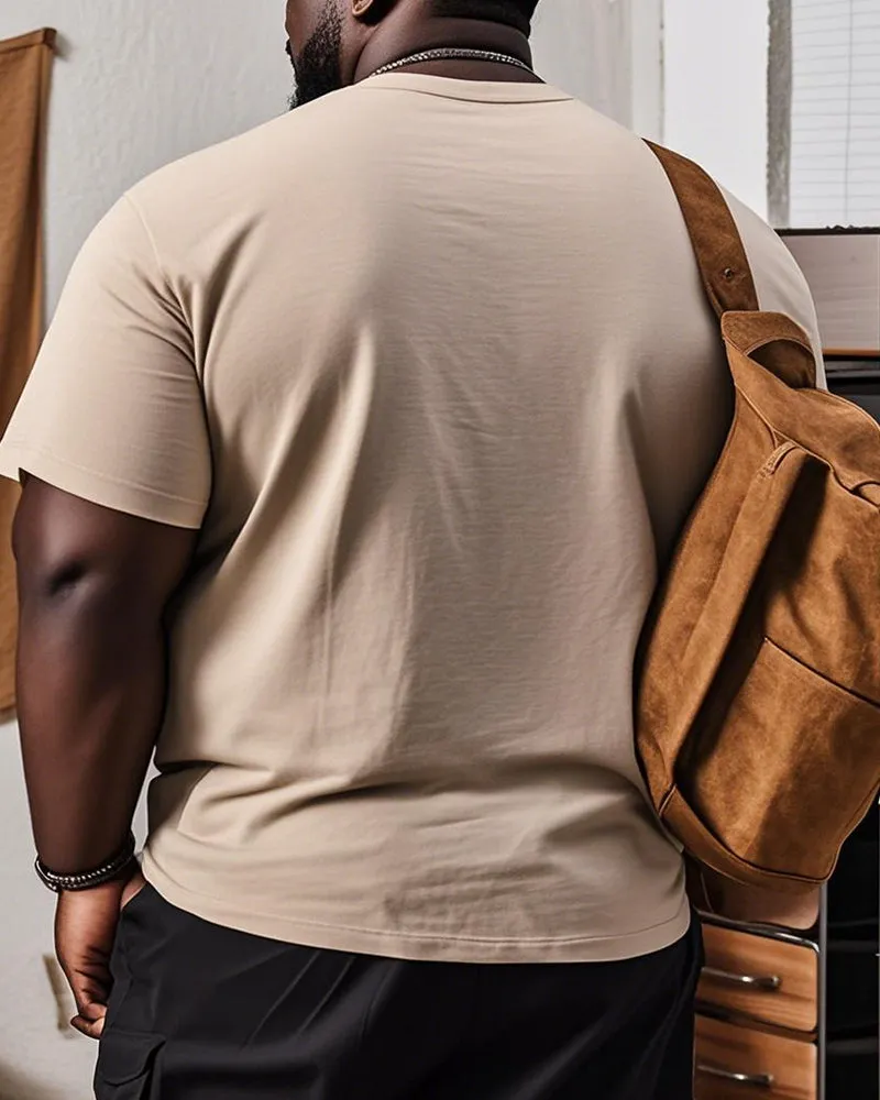 Big & Tall Men's Geometric Print Pocket Short Sleeve Cotton T-shirt M-5XL sold by Biggmans product image thumbnail 5