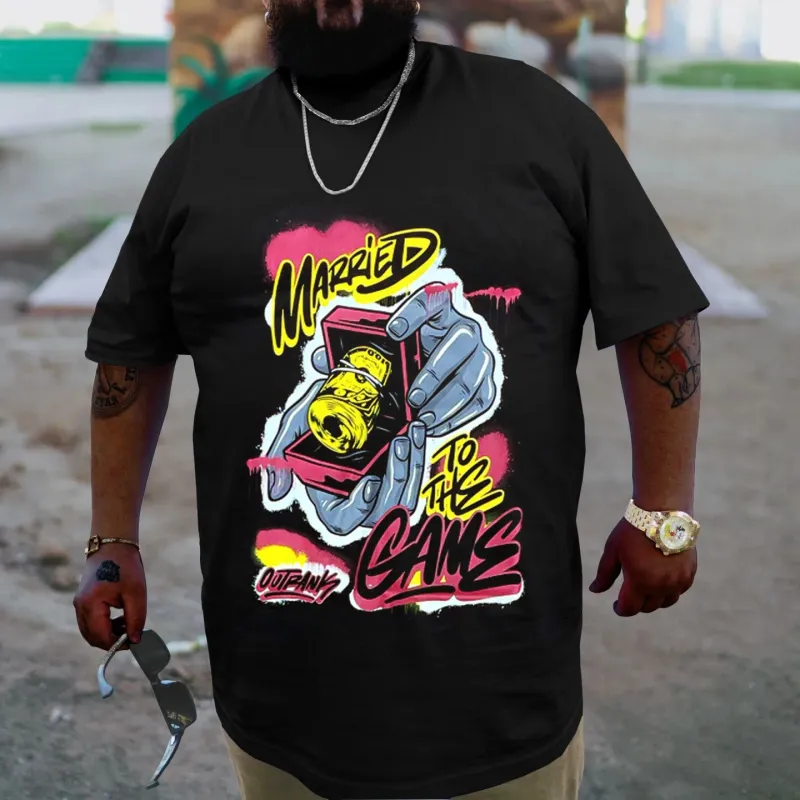Plus Size Black Married Came T-Shirt sold by Biggmans
