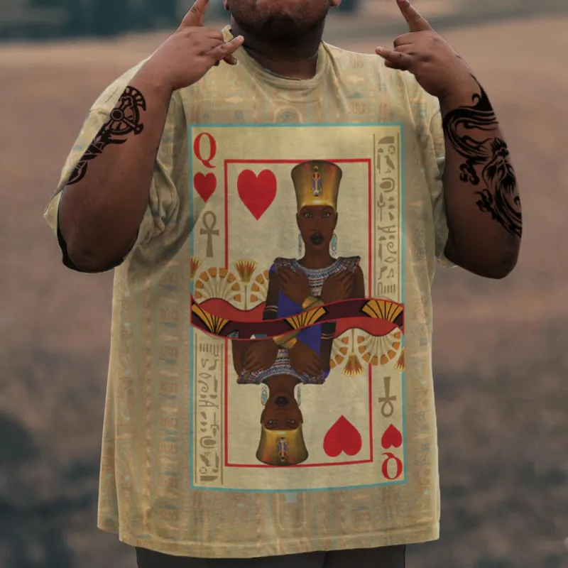 Men's Plus Size Queen & Pharaoh T-shirt sold by Biggmans