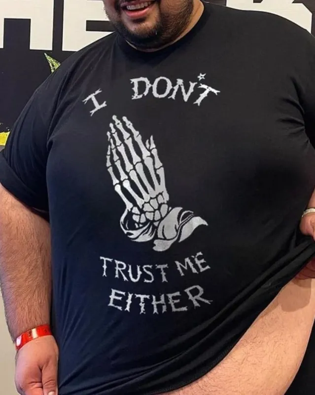 I Don't Trust Me Either Printed Blanket T-shirt sold by Biggmans