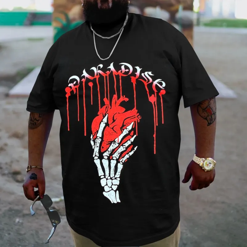 Plus Size Black T-Shirt sold by Biggmans