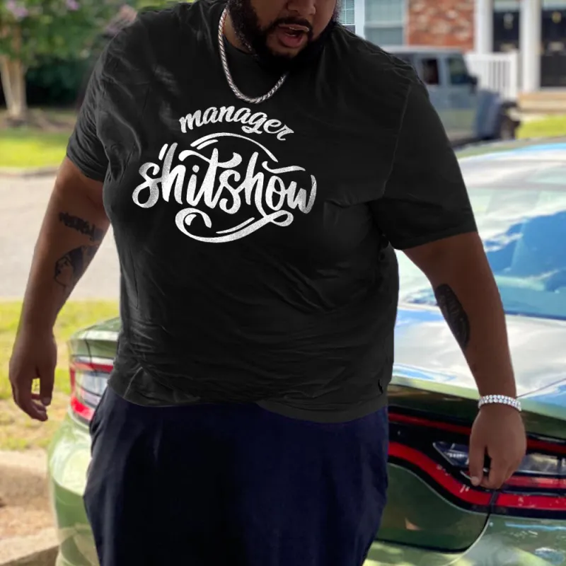Men‘s Manager Shitshow Printed T-shirt sold by Biggmans