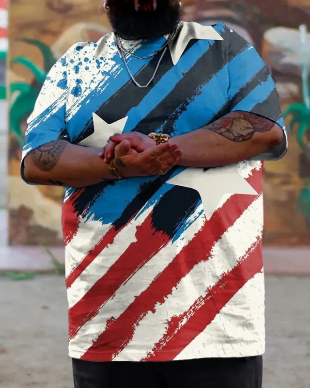 Men's Independence Day Print T-Shirt sold by Biggmans