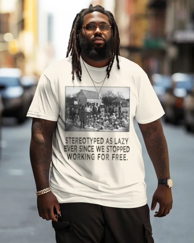 Men's Plus Size Historical Emancipation Crew Neck Short Sleeve T-Shirt sold by Biggmans