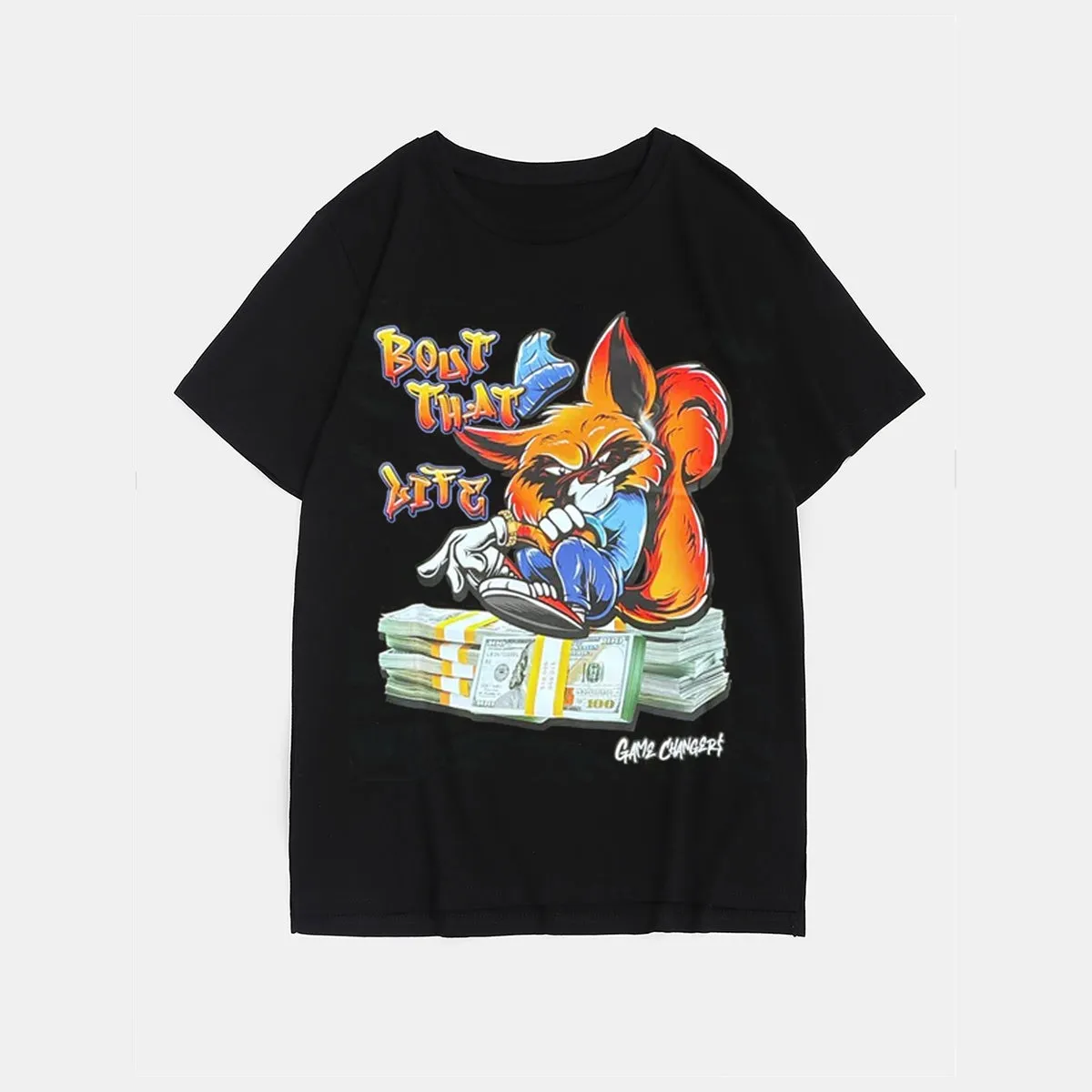 Plus Size Black Bout That Life T-Shirt sold by Biggmans product image thumbnail 2