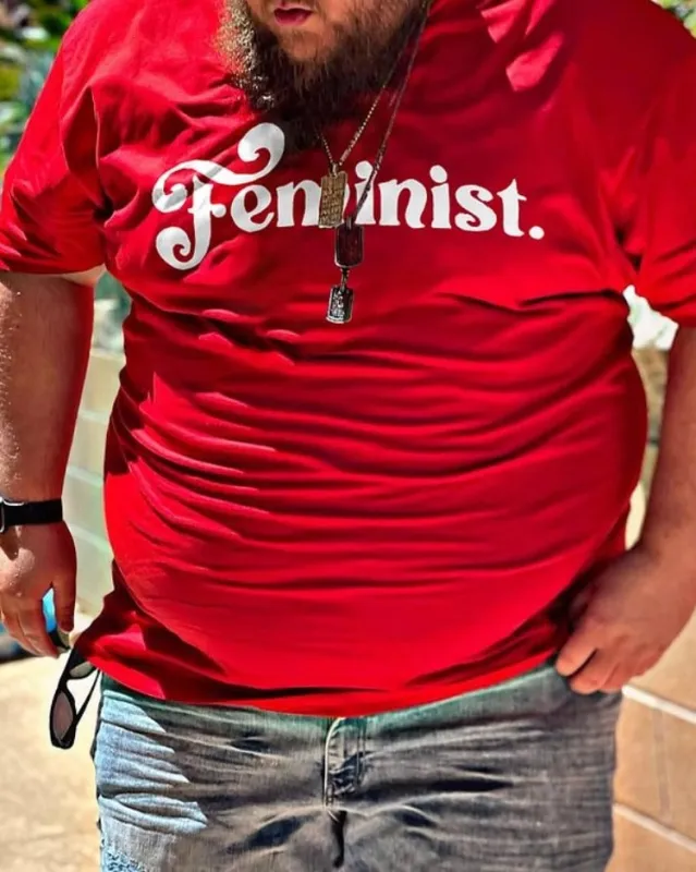 Feminist Letter Printed T-shirt sold by Biggmans