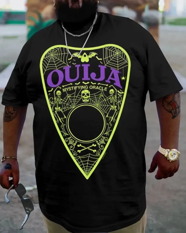 Gothic Plus Size Ouija Casual T-Shirt sold by Biggmans