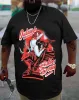 Plus Size Black Ridini Disty T-Shirt sold by Biggmans