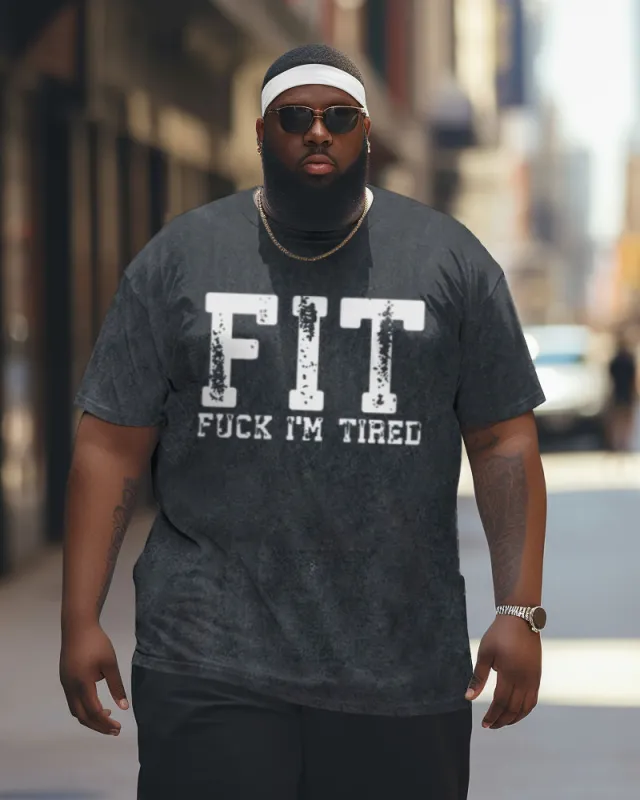 Big Guy's Fit Washed Gym Crew Neck Short Sleeve T-Shirt sold by Biggmans