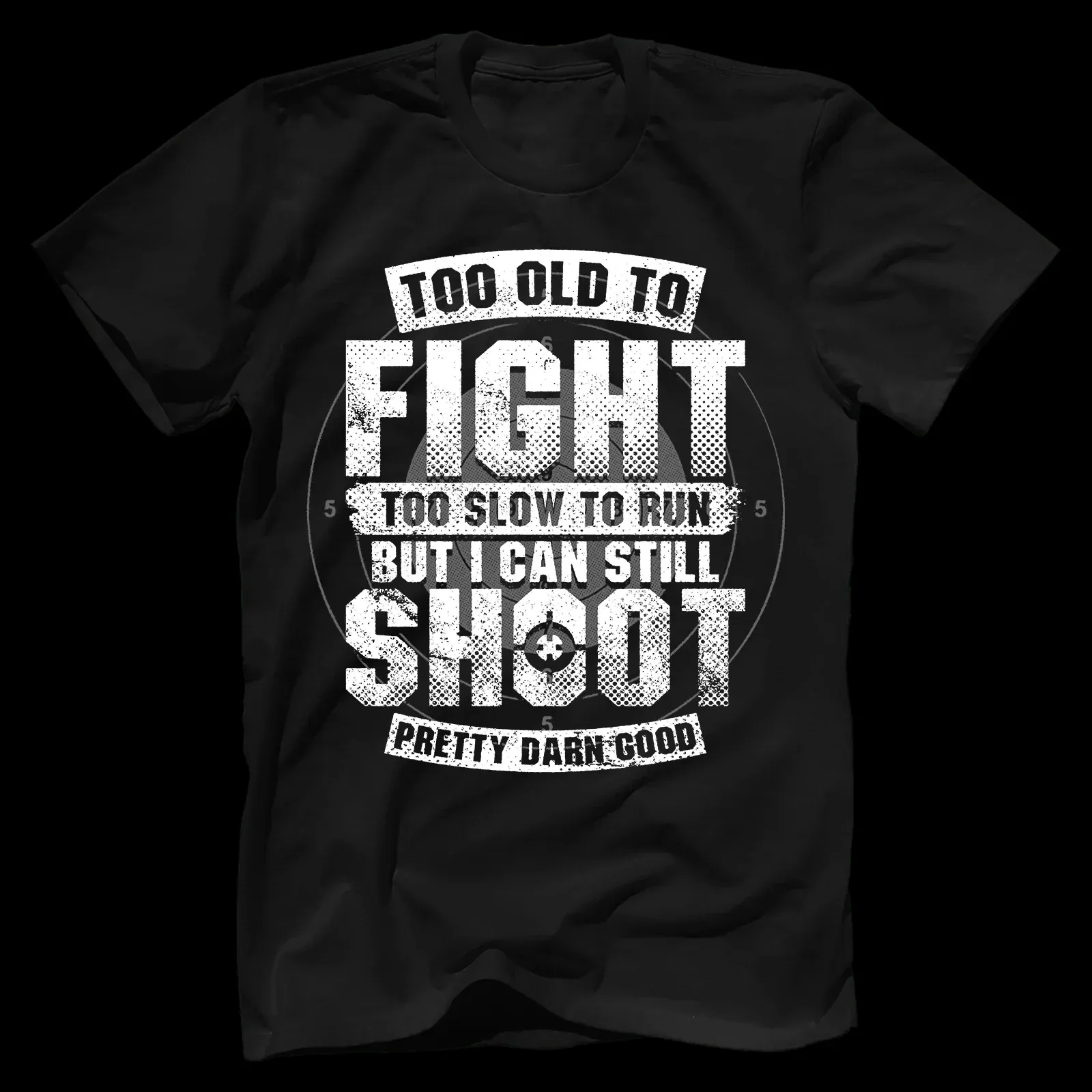 Men's Big and Tall T-shirt Black Too Old To Fight sold by Biggmans product image thumbnail 2