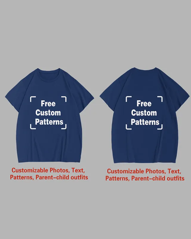 Customized Plus Size T-shirt (You Can Upload Pictures, Text, Logo, Etc. To Customize Your Interesting T-shirt) made by Biggmans