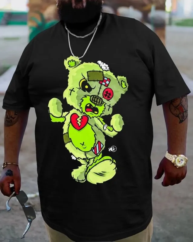 Casual fashion college style round neck short sleeve t-shirt sold by Biggmans