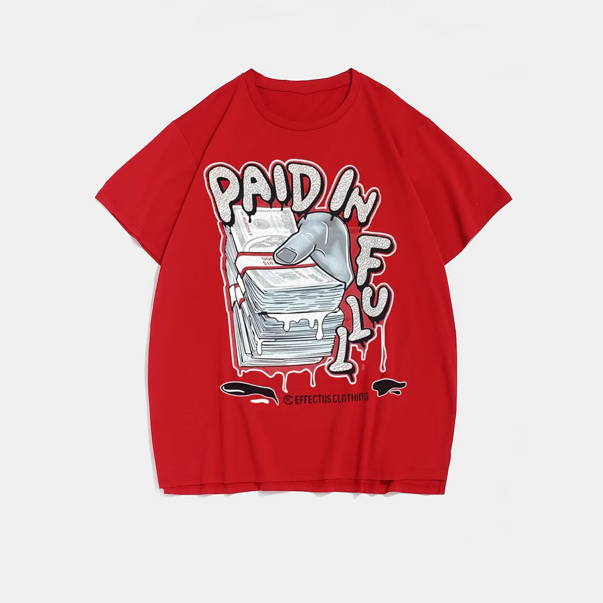 Plus Size Red Paid In Full T-Shirt sold by Biggmans product image thumbnail 2