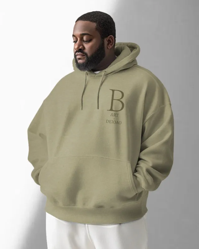 High Quality Fabric High-grade Jacquard Letters Men's Loose Oversized Hoodie sold by Biggmans