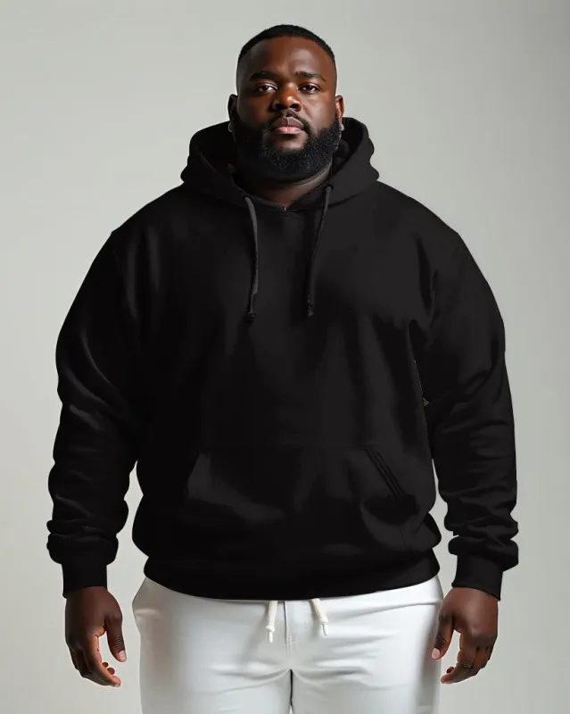 Cotton Solid Color Men's Loose Oversized Hoodie sold by Biggmans
