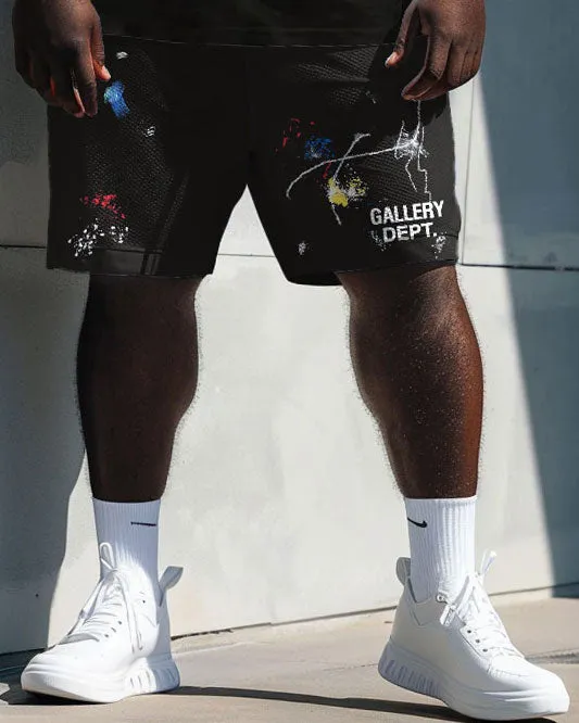 Men's Plus Size Gallery Dept Print T-Shirt Shorts Set sold by Biggmans product image thumbnail 3