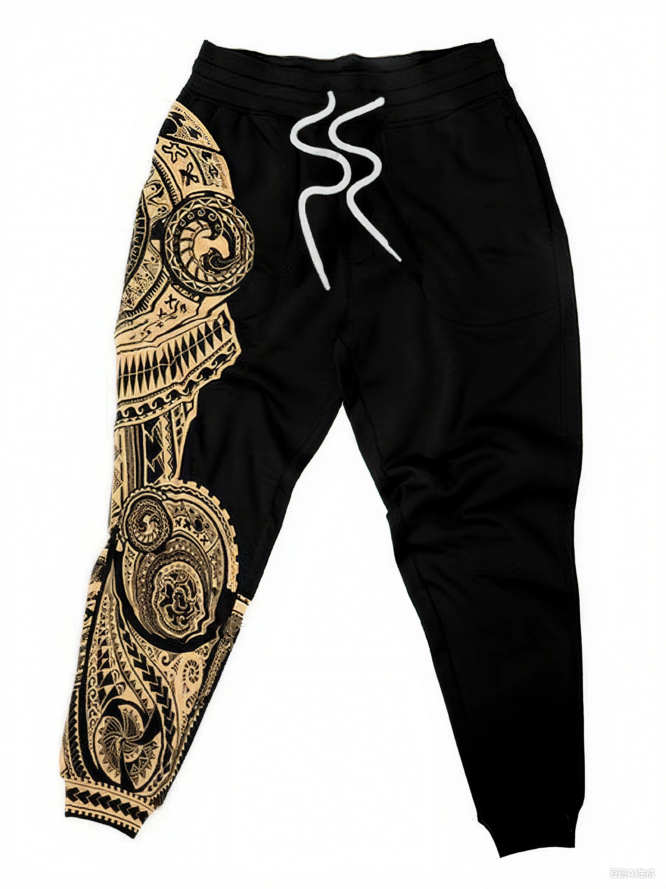 Men's Big and Tall Gold Polynesian Unisex Hoodie Set sold by Biggmans product image thumbnail 3