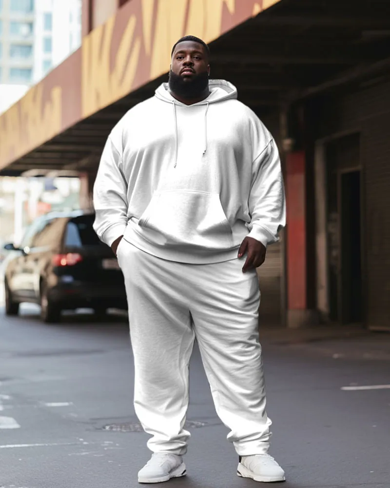 Big & Tall Men's 2 Piece Tracksuit Casual Hoodie and Sweatpants Set sold by Biggmans