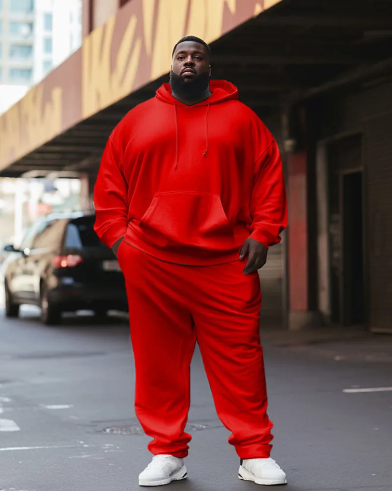Big & Tall Men's 2 Piece Tracksuit Casual Hoodie and Sweatpants Set sold by Biggmans product image thumbnail 3