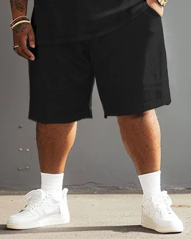 Street Casual Black And White Gray Color Block Print Big Men's Suit sold by Biggmans product image thumbnail 4