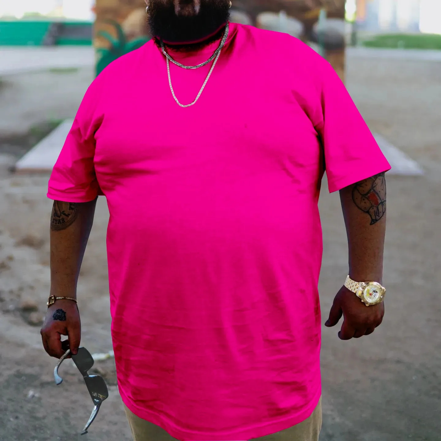 Big and Tall Men's Solid Color Crew Neck Short Sleeve T-Shirt sold by Biggmans