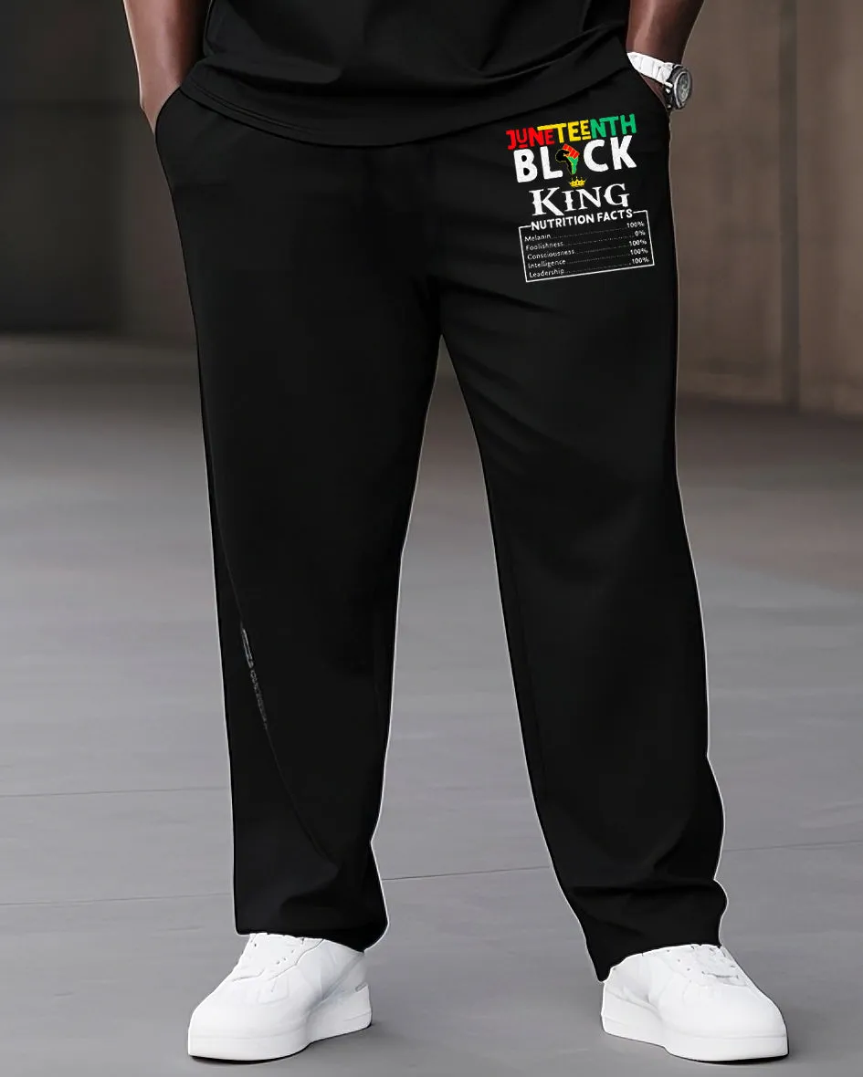 Big Boys June Festival Black History Black English Print Short Sleeve Trousers Suit sold by Biggmans product image thumbnail 3