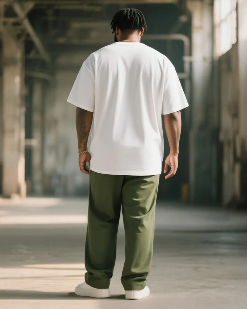 Big & Tall Men's THICK AF! Letter Print T-Shirt Trousers Suit sold by Biggmans product image thumbnail 4