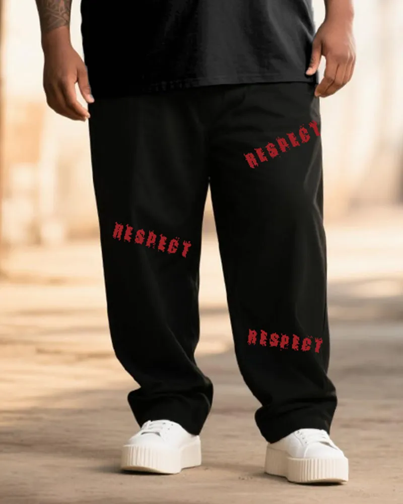 Big & Tall Men's RESPECT MY GRIND Skull Graffiti Print T-Shirt Trousers Suit sold by Biggmans product image thumbnail 3