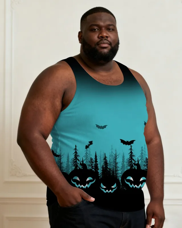 Men's Plus Size Halloween Witch's Evening Print Stretch Vest sold by Biggmans