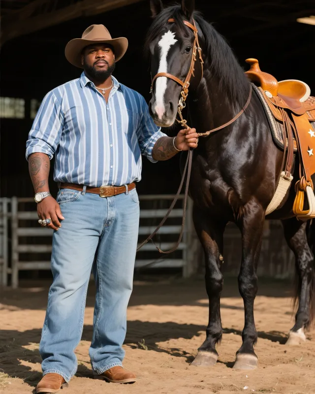 Plus Size Men's Western Style Vintage Plaid Long Sleeve Shirt Trousers Suit sold by Biggmans