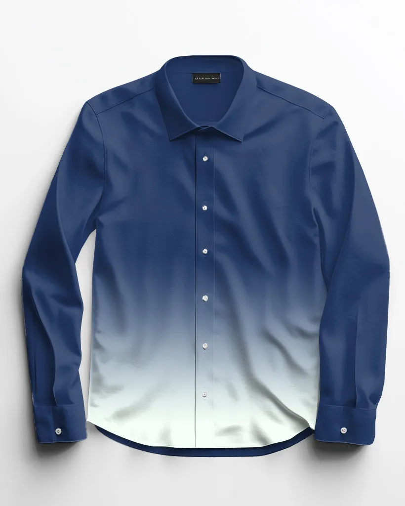 Men's Plus Size Versatile Single Color Gradient Long Sleeve Lapel Shirt 2 Piece Set sold by Biggmans product image thumbnail 4