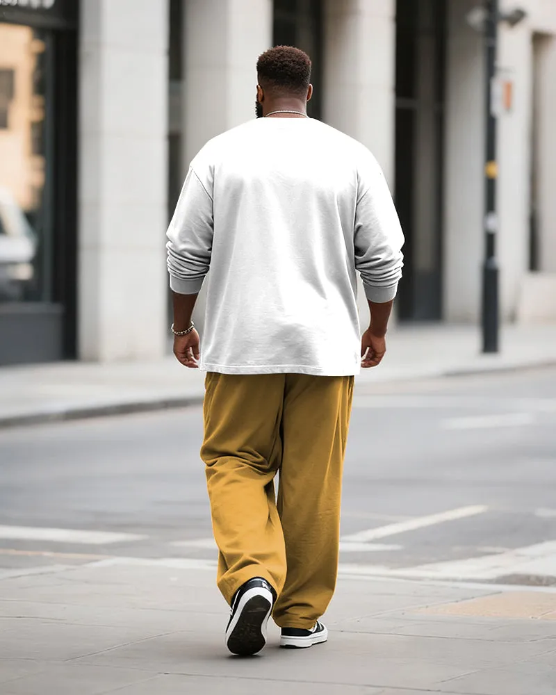 Big & Tall Men's He Has Risen Graffiti Letter Print Long Sleeve T-Shirt Pants Set sold by Biggmans product image thumbnail 4