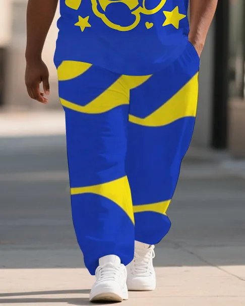 Big Guy's Animal World Fashion Panda Printed Summer Short Sleeve T-shirt Pants Set sold by Biggmans product image thumbnail 3