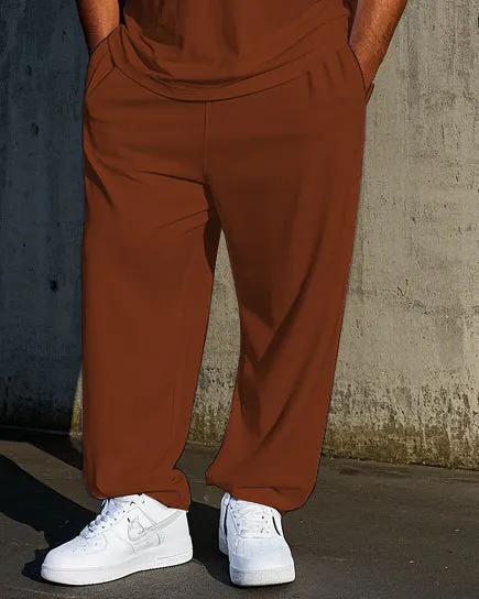 Men's Casual Simple Basketball Printed Big and Tall Short Sleeve T-shirt Pants Set sold by Biggmans product image thumbnail 3