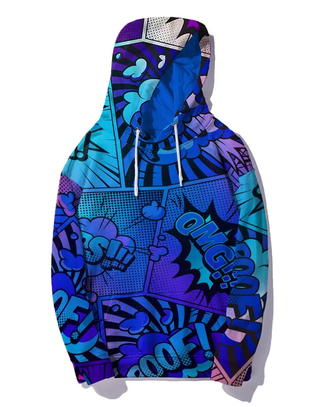 Big Guys Casual Street Anime Graffiti Zip Hoodie sold by Biggmans product image thumbnail 5