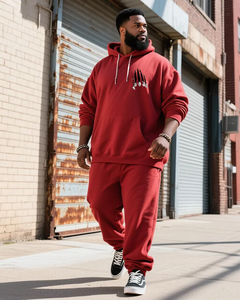 Big & Tall Men's Red Graffiti-Print Hoodie Set sold by Biggmans product image thumbnail 4