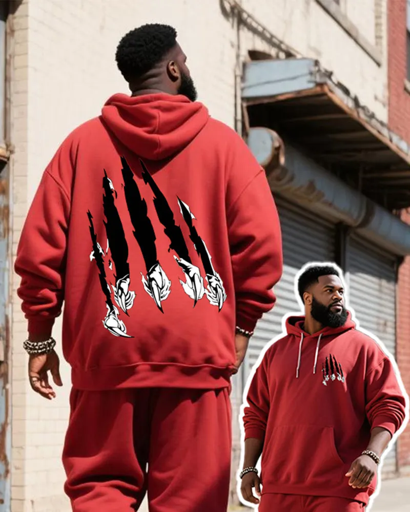 Big & Tall Men's Red Graffiti-Print Hoodie Set sold by Biggmans product image thumbnail 2