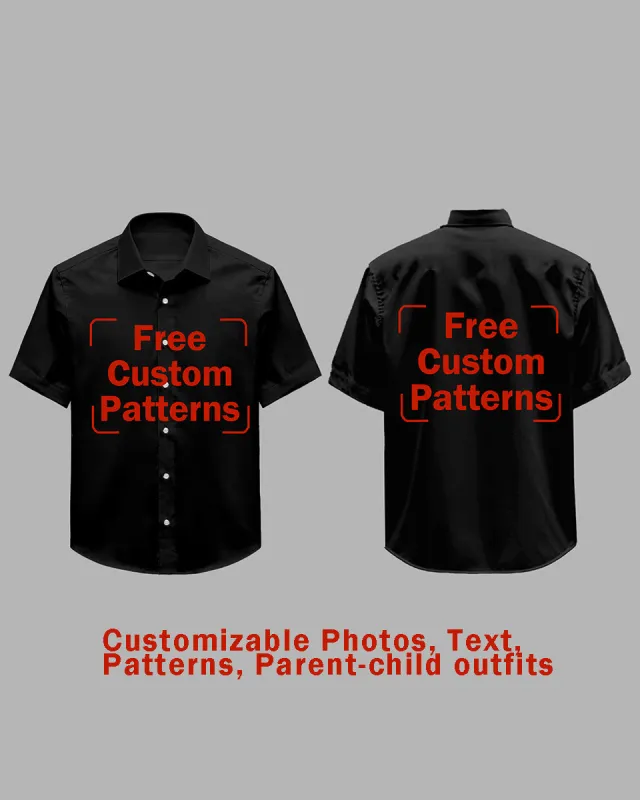 Customized Plus Size Short-sleeved Shirt (You Can Upload Pictures, Text, Logo, Etc. To Customize Your Interesting Short-sleeved Shirt ) sold by Biggmans