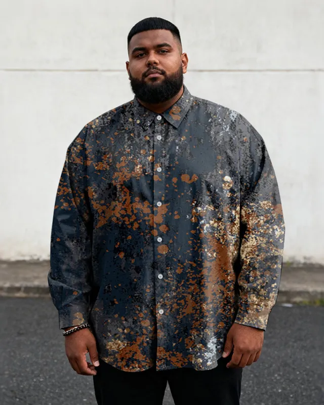 Big & Tall Men's Vintage Paisley Print Long Sleeve Shirt sold by Biggmans
