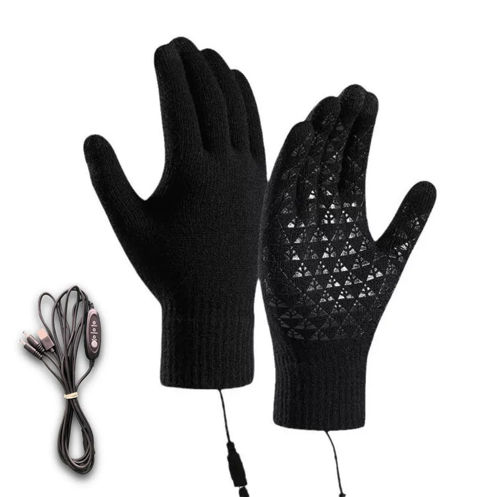 Winter Men's Fleece-lined Thickened Outdoor Riding Knitted Gloves Cold-proof Non-slip Touch Screen Gloves sold by Biggmans product image thumbnail 5