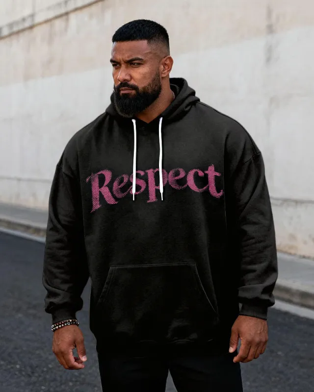 Big & Tall Men's Respect Graffiti-Print Hoodie sold by Biggmans
