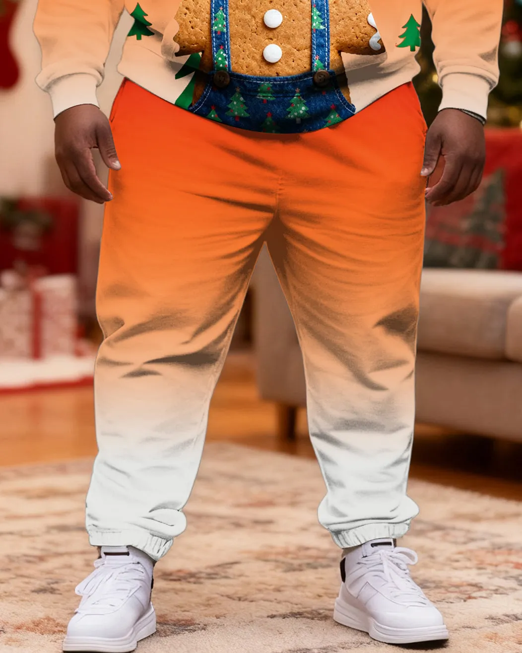 Big & Tall Men's Christmas Funny Cookie Man Hoodie Set sold by Biggmans product image thumbnail 4