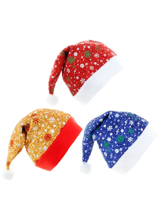 Color Snowflake Christmas Hat Party Headwear sold by Biggmans