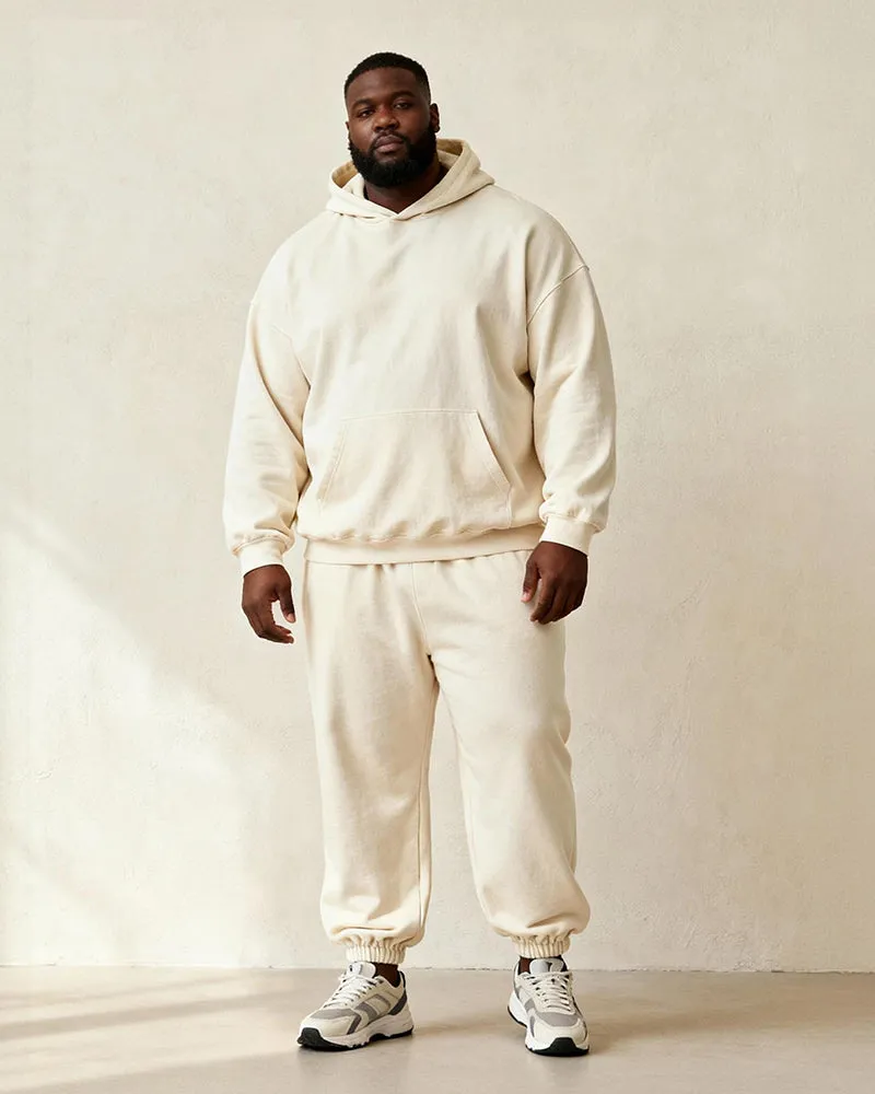 Big & Tall Men's Off-White Blue "USA" Hat Ornament Cartoon Printed Hoodie Set sold by Biggmans product image thumbnail 4